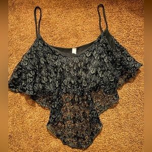 Black Lace Bralette Top